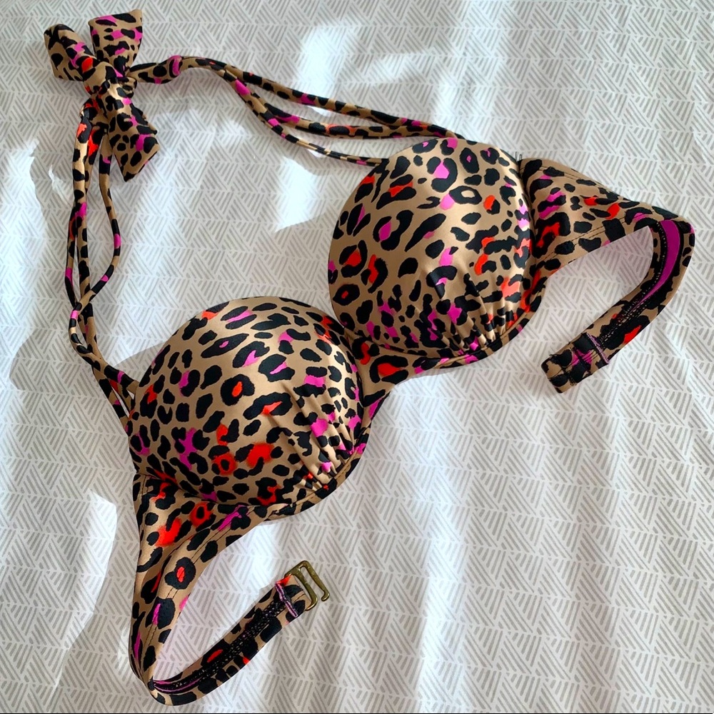 Cheetah Print Bikini Top